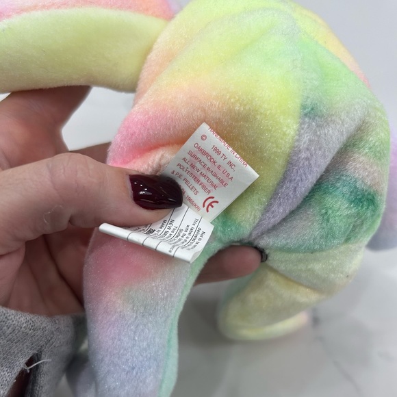 Rare Birthday Bear Beanie Babie with tag error - Picture 4 of 4